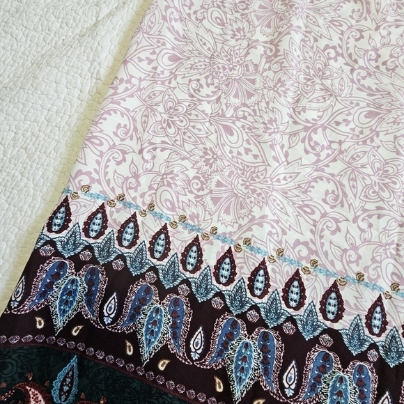 NWT Ann Taylor LOFT Vine Paisley Off The Shoulder Halter Dress - Picture 6 of 8